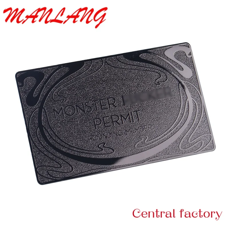 

Custom rfid etal card Custo printing irror sier atte gold etal Busins Car custo bla busins card n