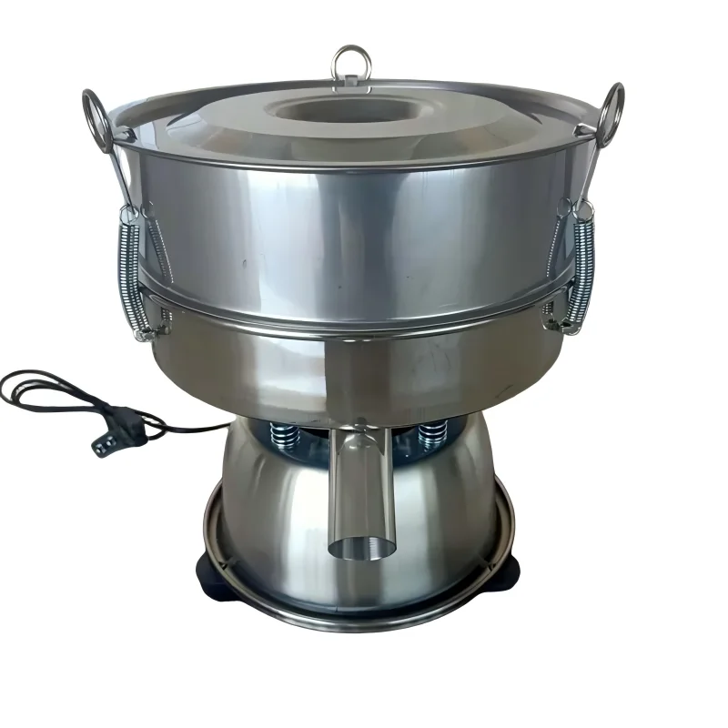 30cm Small Electric Stainless Steel Food Vibrating Sieving Machine, Powder Filtration & Separation Screen