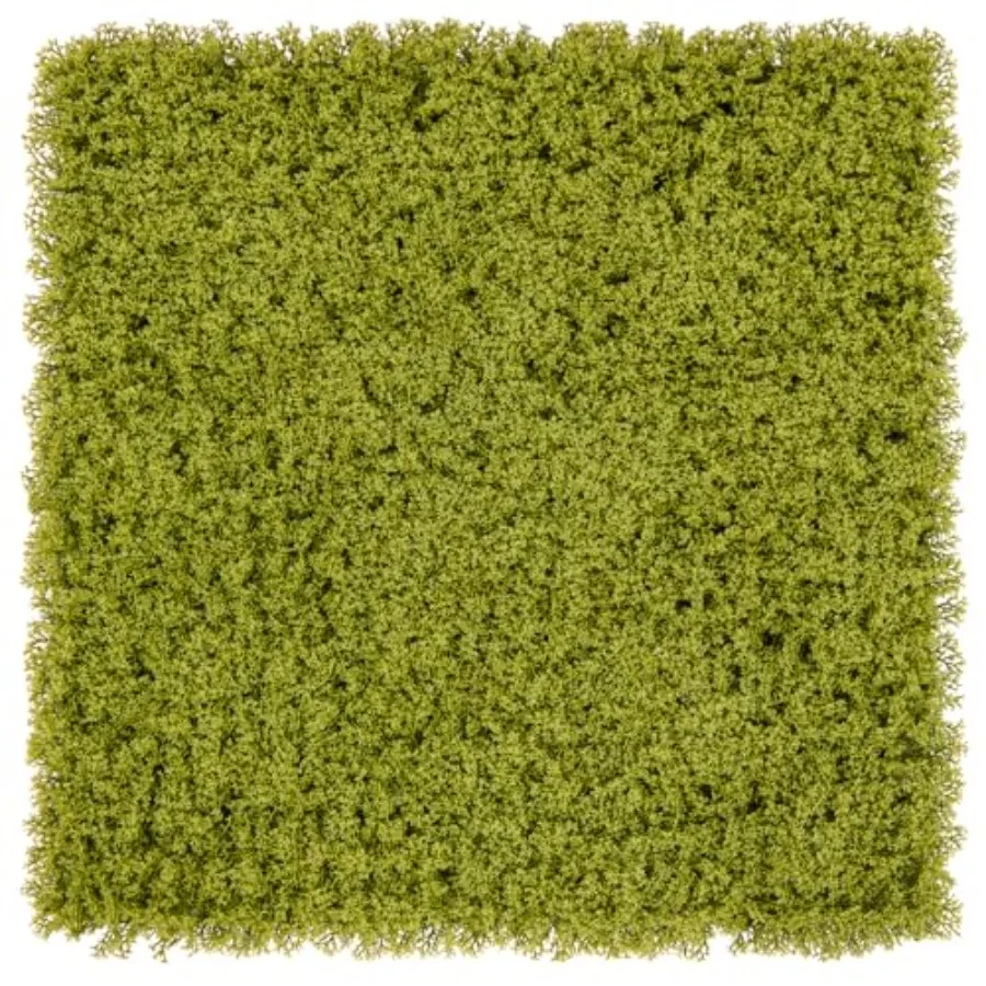 

12 шт. 20x20 см светло-зеленые панели из искусственного мха для садовых ограждений, экранов для уединения, защитных экранов для патио и живой изгороди, 33,3 кв. фута