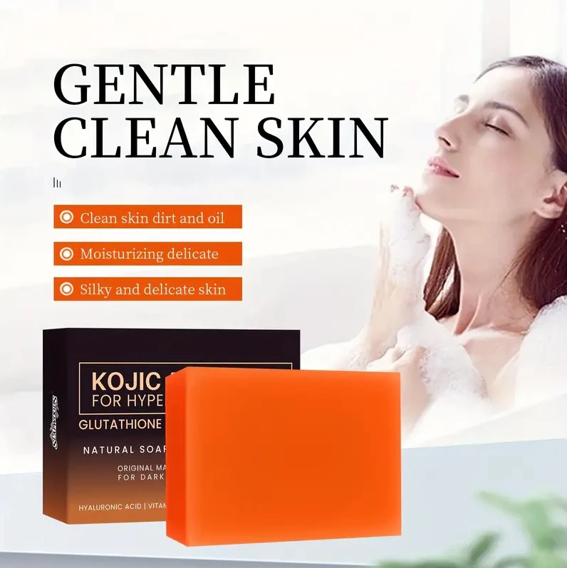 Turmeric Kojic Acid Soap Massage Soap Handmade Soap for Face And Bath for Deep Cleansing Exfoliation Body Moisturizing Turmeric
