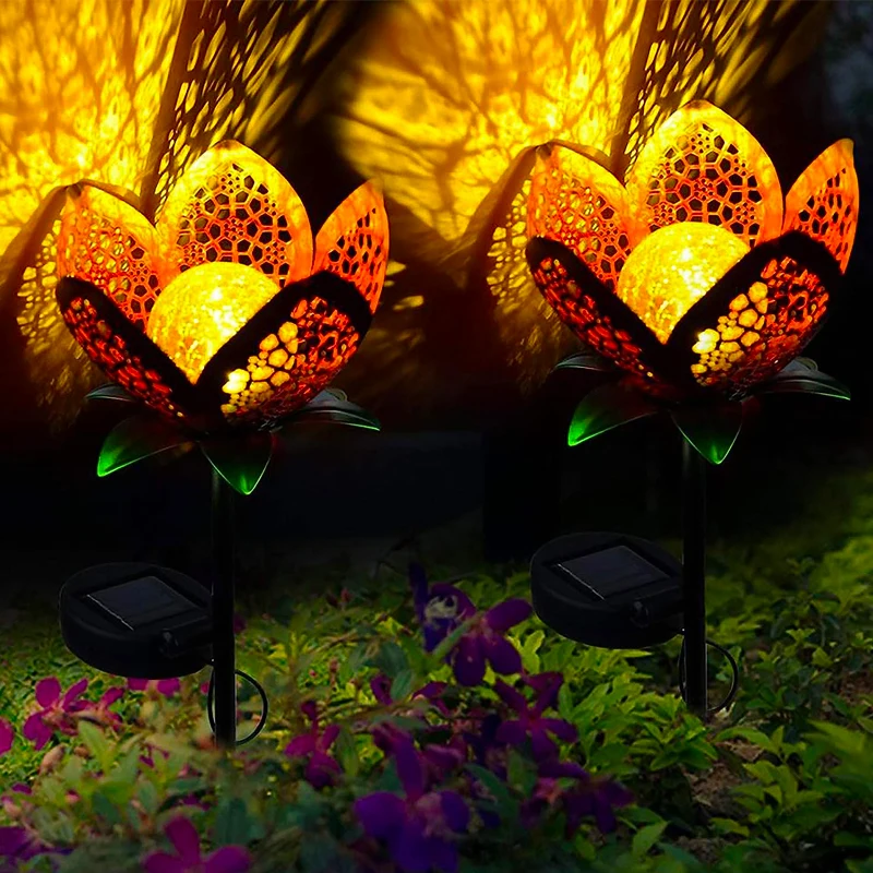 

Solar Flower Lights Garden Decoration LED Lawn Lamp Outdoor Waterproof Crescent Moon Design Yard Pathway Light