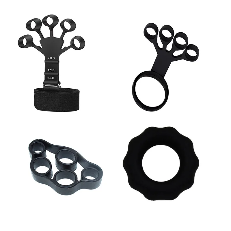 

Силиконовый усилитель для захвата, тренажер для пальцев, 5-пальцевой тренажер для восстановления запястья, носилки, тренажер для артрита, расширитель хвата для рук