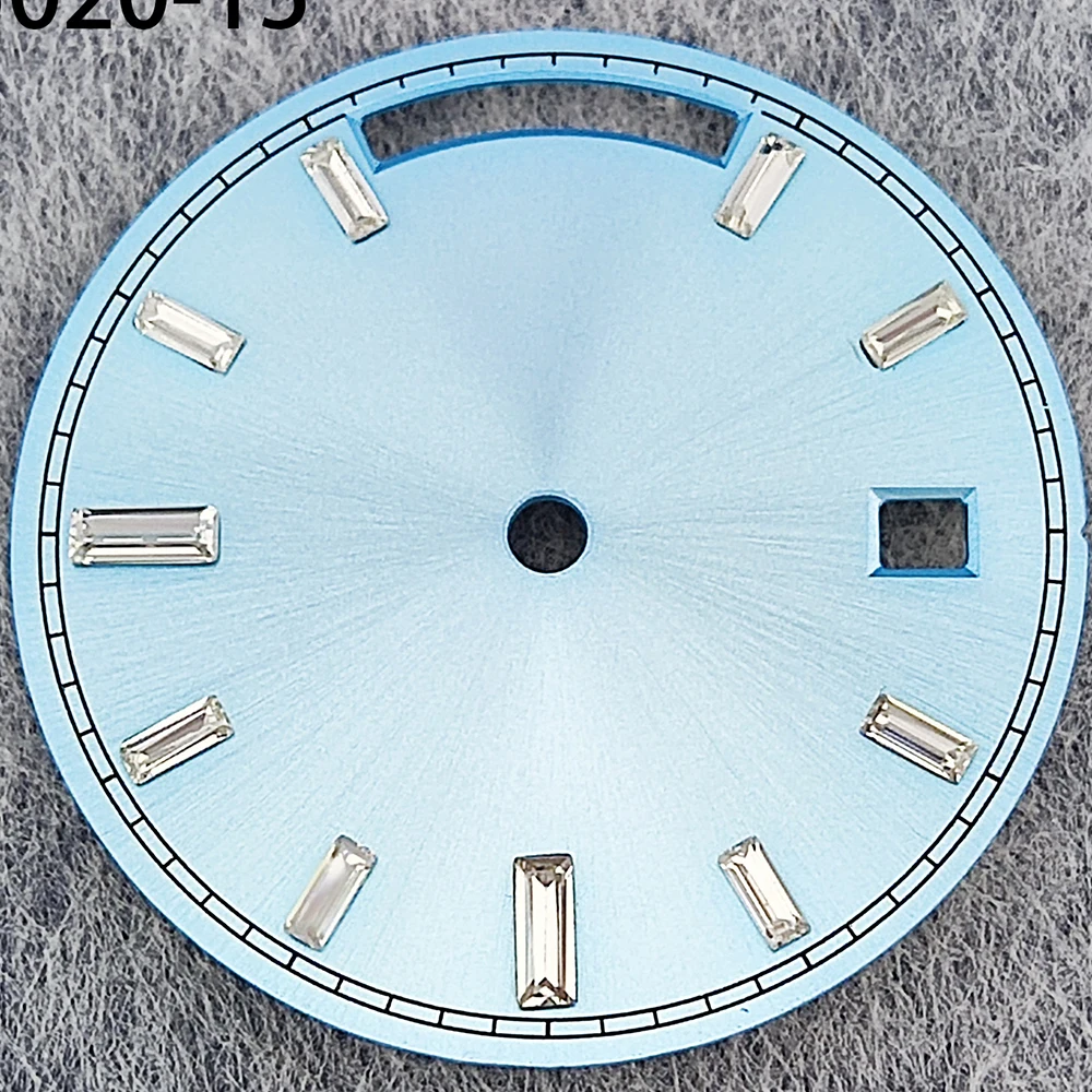 8285 Dial 29mm Sunray Pattern Custom Logo/Design/Name with Day and Date Display for 8285 Movement