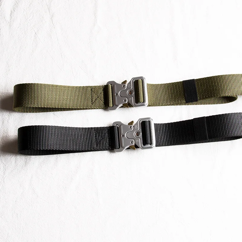 2024 free shipping Canvas Tactical Belt for Male and Female Trend Fashion Hip Hop Punk Y2k Girdle Outdoor Sports Youth Waistband