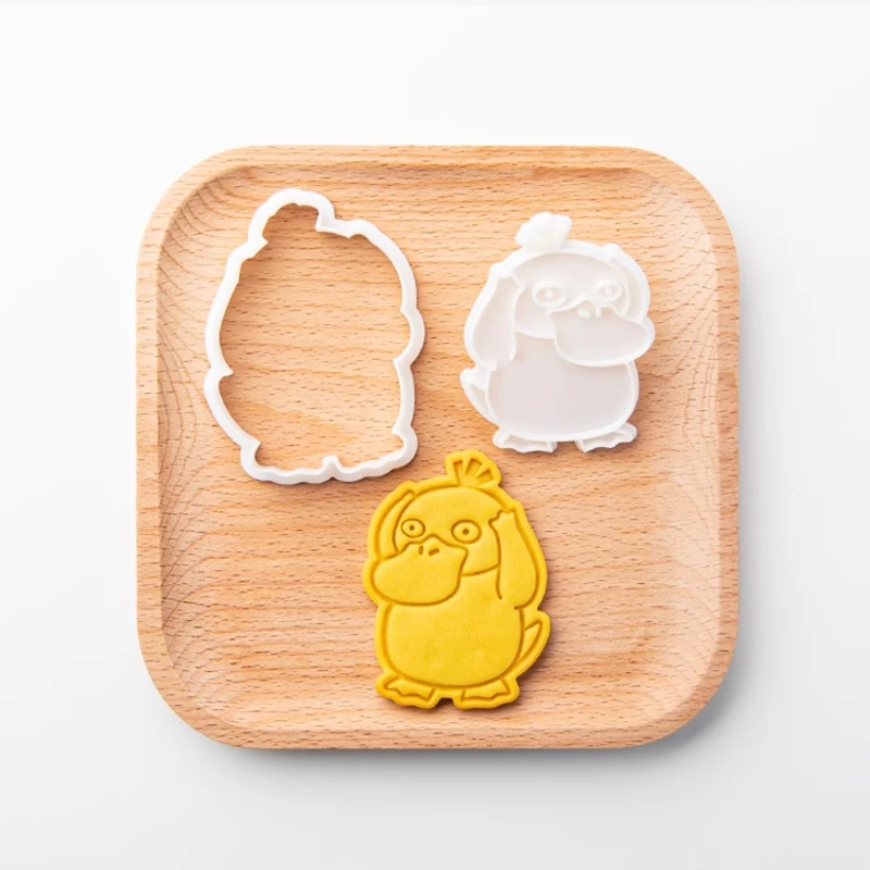 1Pcs Pokemo Psyduck Cookie Cutter Cartoon Figur Köpfe Form für Backen Kekse Kawaii Anime DIY Fondant Kuchen Werkzeuge Zubehör