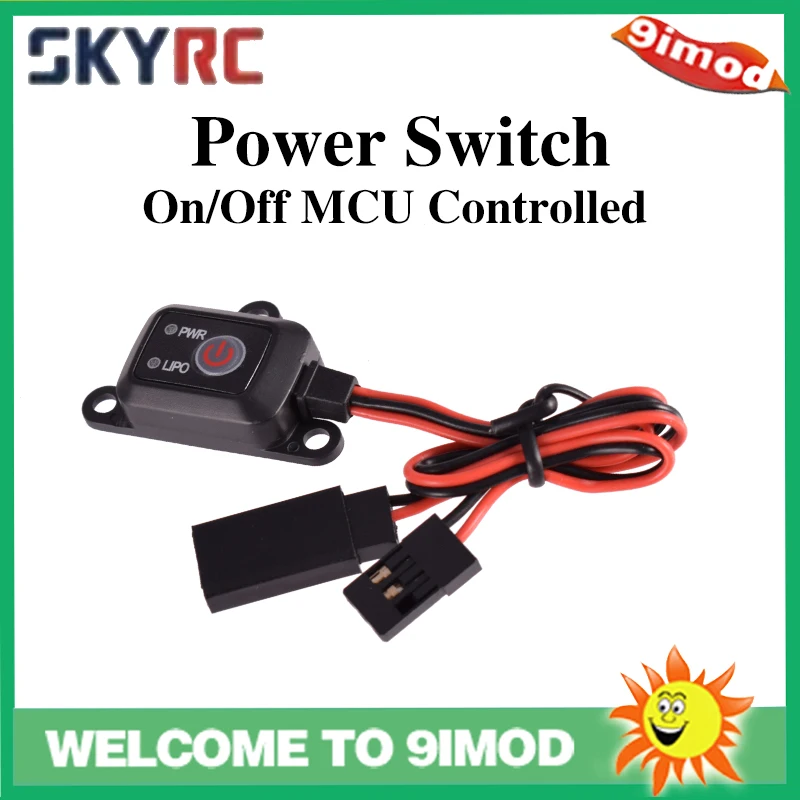 SKYRC Power Switch On/Off MCU Controlled LIPO NIMH Battery for 1/10 1/8 RC Car Helicopter