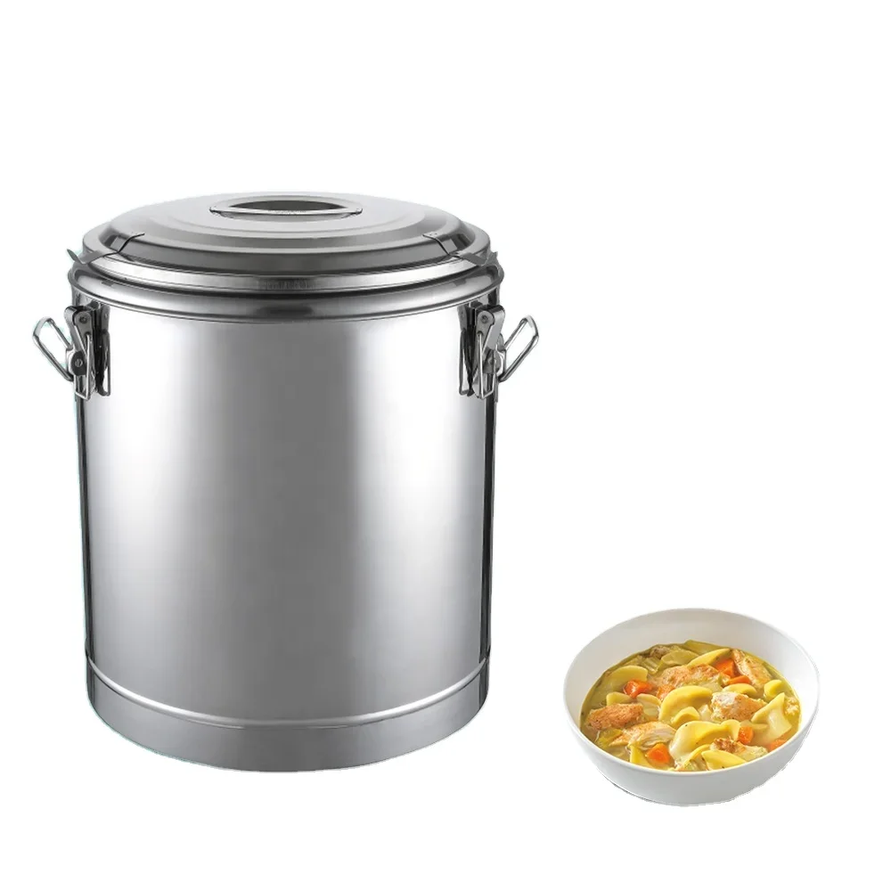 YYHC-Hot Sell 304 Stainless Steel Stock Pot Thick Heat Insulation Barrel With Water-tap