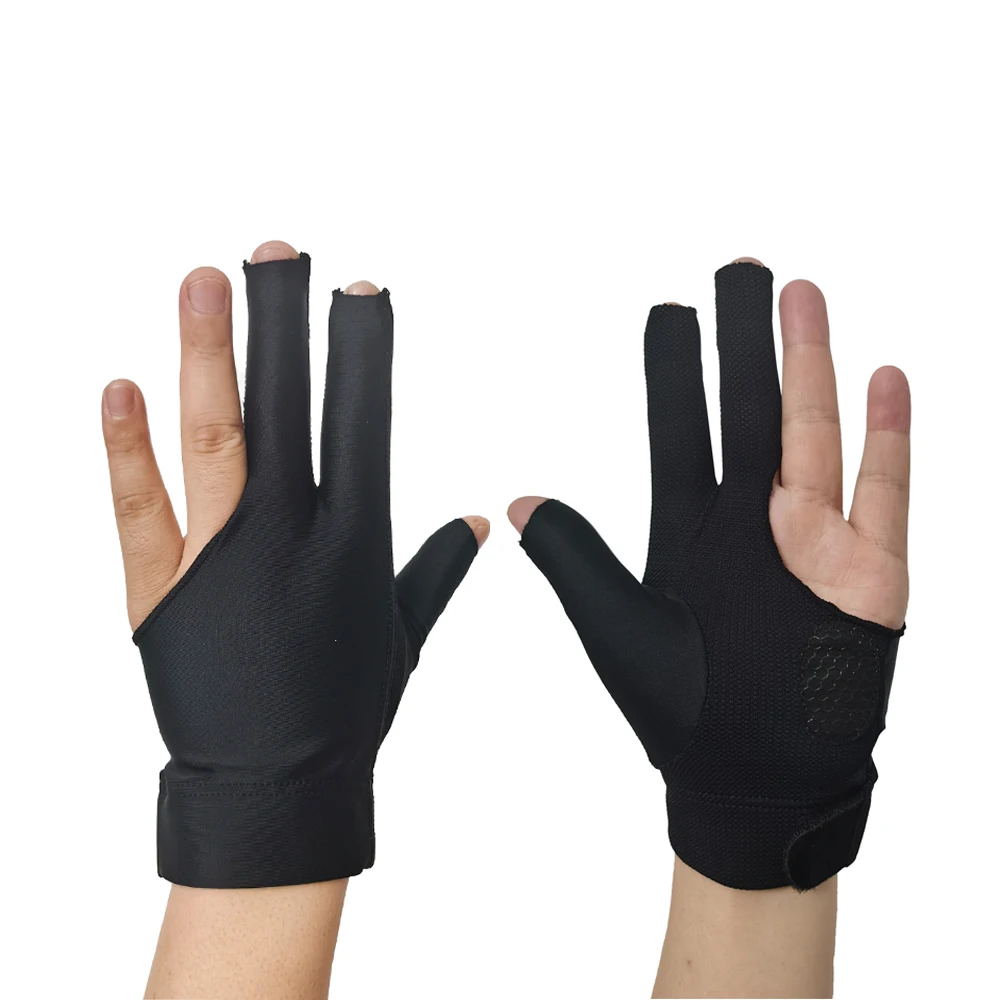 Billiard Gloves Three Fingers Carom Billiards Gloves Professional Breathable Thin High-end Billiard Accessories Snooker Gloves