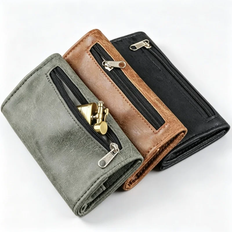 PU Leather Multifunctional Tobacco Pouch: Portable Smoking Paper Holder & Tobacco Storage Bag for On-the-Go Use
