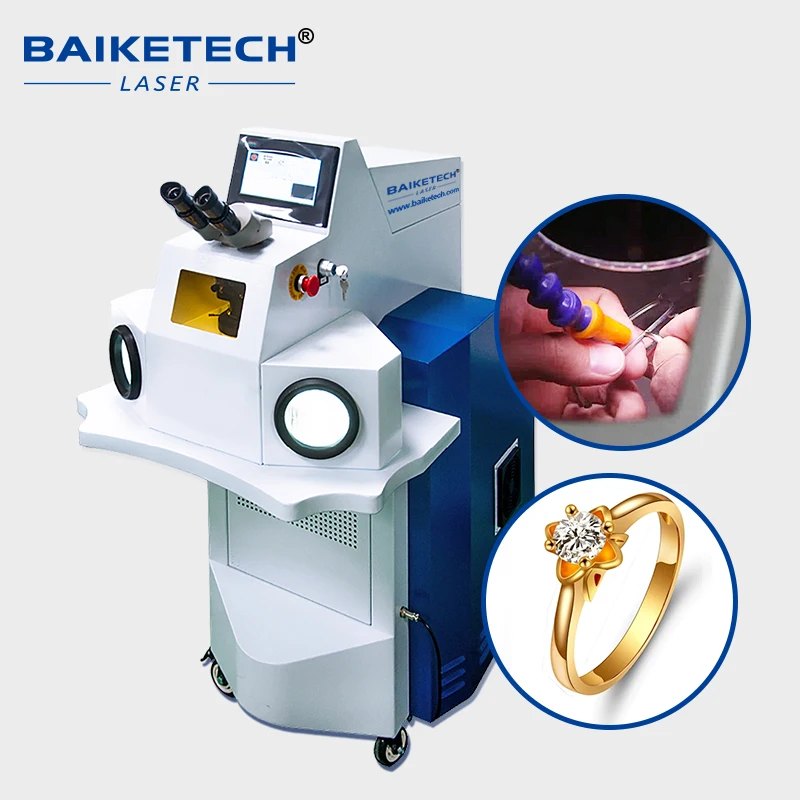 Machine de soudure de bijoux de Laser de bureau de 2025 YAG 200W avec la Machine verticale de soudure par points de Microscope numérique