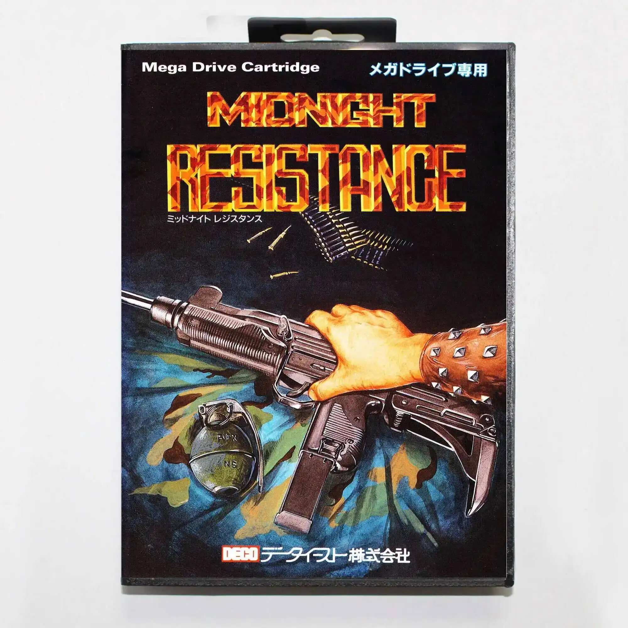 Tarjeta de juego Midnight Resistance en oferta con caja original, cartucho MD de 16 bits para sistema Sega Mega Drive/Genesis