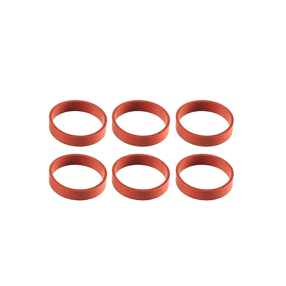 6PCS 22mm/33mm Swirl Flap Blanking Plates with Intake Manifold Gasket Seal For BMW M47 M57 E39 E87 E46 E90 E39 E60 X3 6 Cylinder