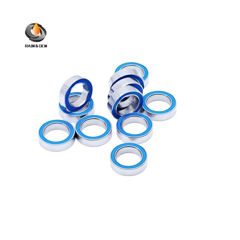 10P 6700RS Bearing ABEC-7 10x15x4 mm Thin Section 6700-2RS Ball Bearings 6700 2RS With Blue Sealed For Hobby Electric RC Car