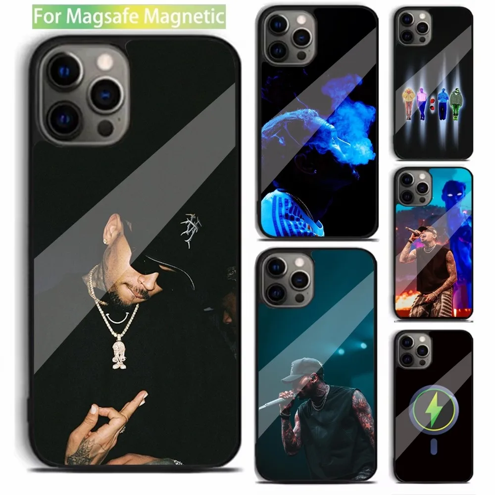 American Rapper C-Chris Brown Phone Case For iPhone 16,15,14,13,12,11,Plus,Pro,Max,Mini Magsafe Magnetic Wireless Charging