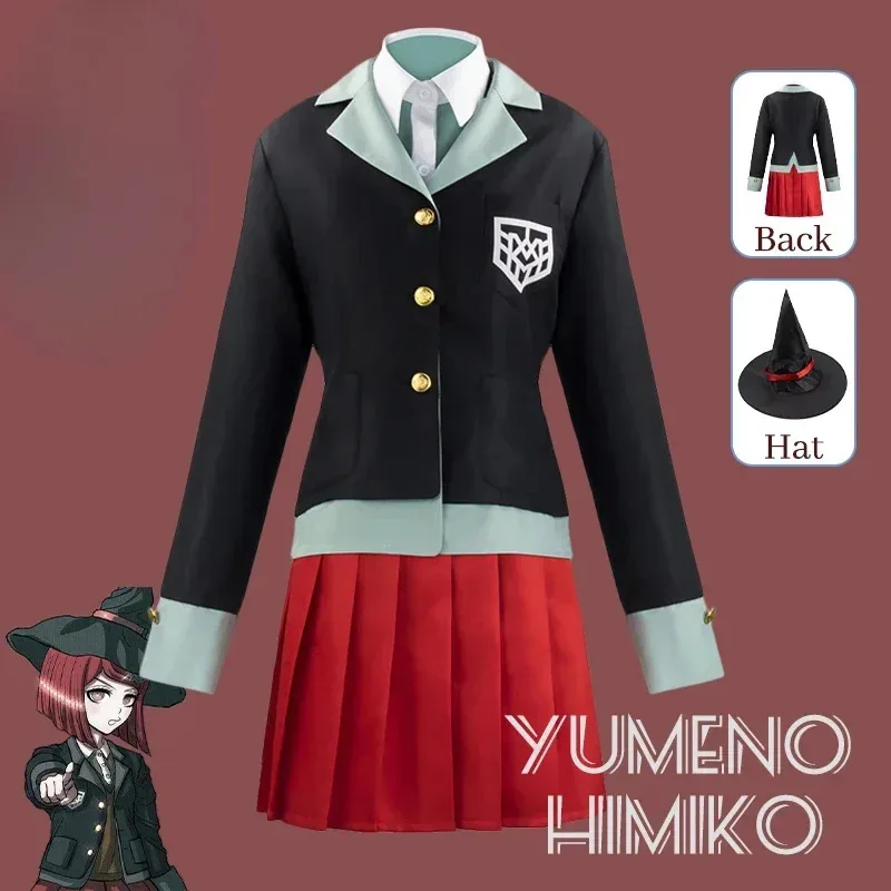

Danganronpa Yumeno Himiko Косплей Костюм Униформа Парик Аниме Костюмы на Хэллоуин для женщин Карнавальные наряды для взрослых Одежда Лидер продаж