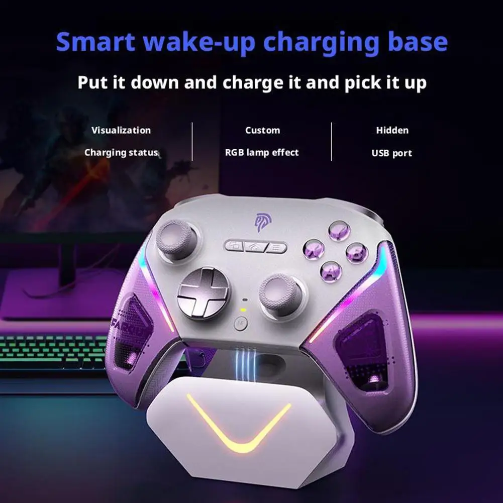 EasySMX D10 Wireless Gamepad Bluetooth Mechanische Controller Für PC/Switch/i0S/Android TMR Sticks Joystick RGB Hall wirkung