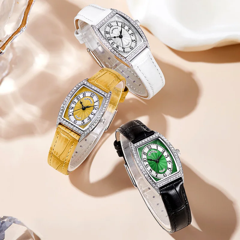 Mark Fairwhale Elegant Diamond Ladies Dress Watch - Fashion Quartz Waterproof Women's Timepiece