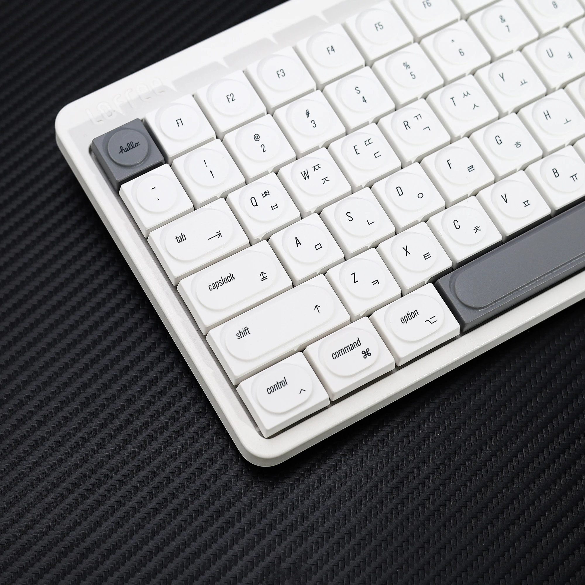 KBDiy Doys Keycaps Retro MAC 1353 Koreanische Tastenkappe PBT Simple für 60 Gaming Low Profile mechanische Tastatur Cherry MX Switches – Detail 20