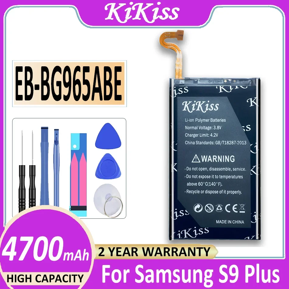 

Аккумулятор KiKiss EB-BG965ABE 4700 мАч для Samsung Galaxy S9 Plus SM-G965F G965F/DS G965U G965W G9650 S9 + аккумулятор