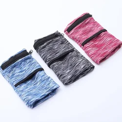 Zipper Running Bags Lightweight Wrist Wallet Pouch for Phone Key Card Sweatband Gym Fitness Sports Cycling Wristband Arm Bag