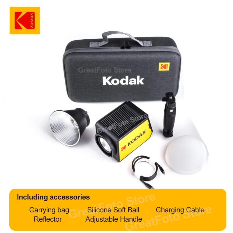 Kodak B100/C100 100W COB LED Light APP Control 2700k-6500K Handheld Photography Lamp Bowens Mount for Outdoor Video Shooting