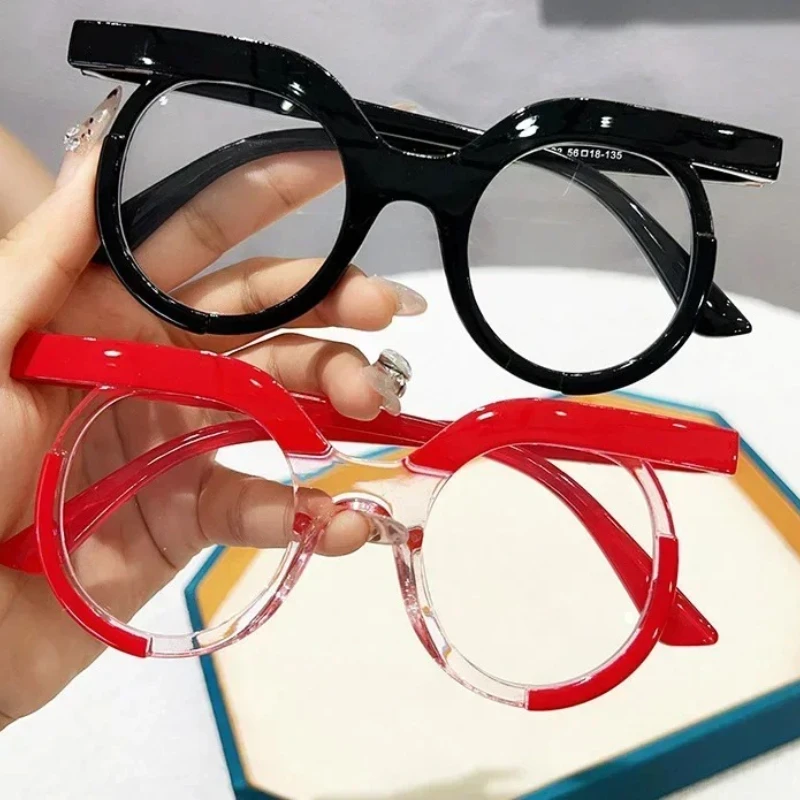 

Unisex Personalized Owl Frame Anti-blue Light Glasses Fashion Street Shooting Glasses Frame Party Decoration Flat Glasses