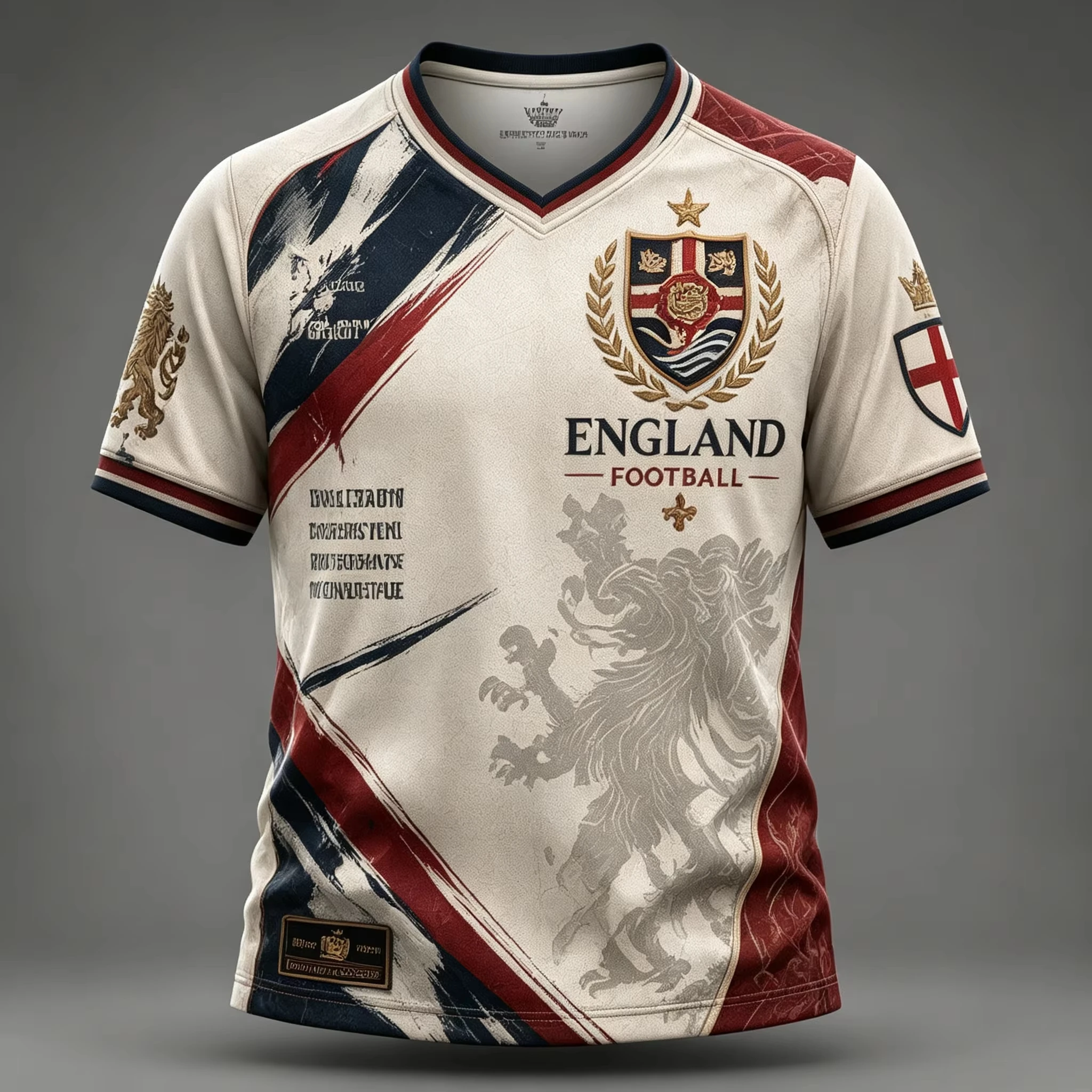 2026 New England Fan Inspired Soccer Jersey 3D Lion Print Fashion Comfortable Family Matching Football Training T-shirt Unisex
