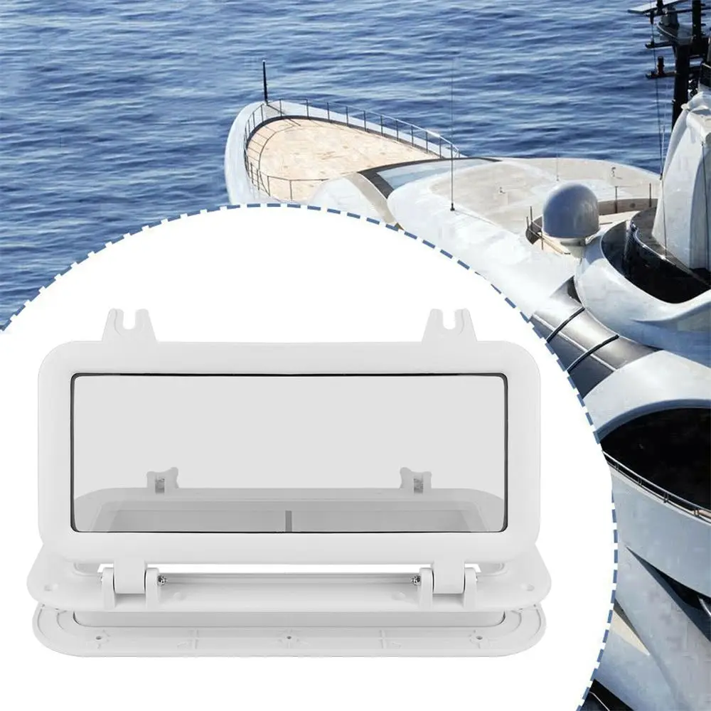 Waterproof Windows Retrofit Port Hole Marine Opening Window RV Rectangular Hatches Square Porthole Marine Boat Yacht