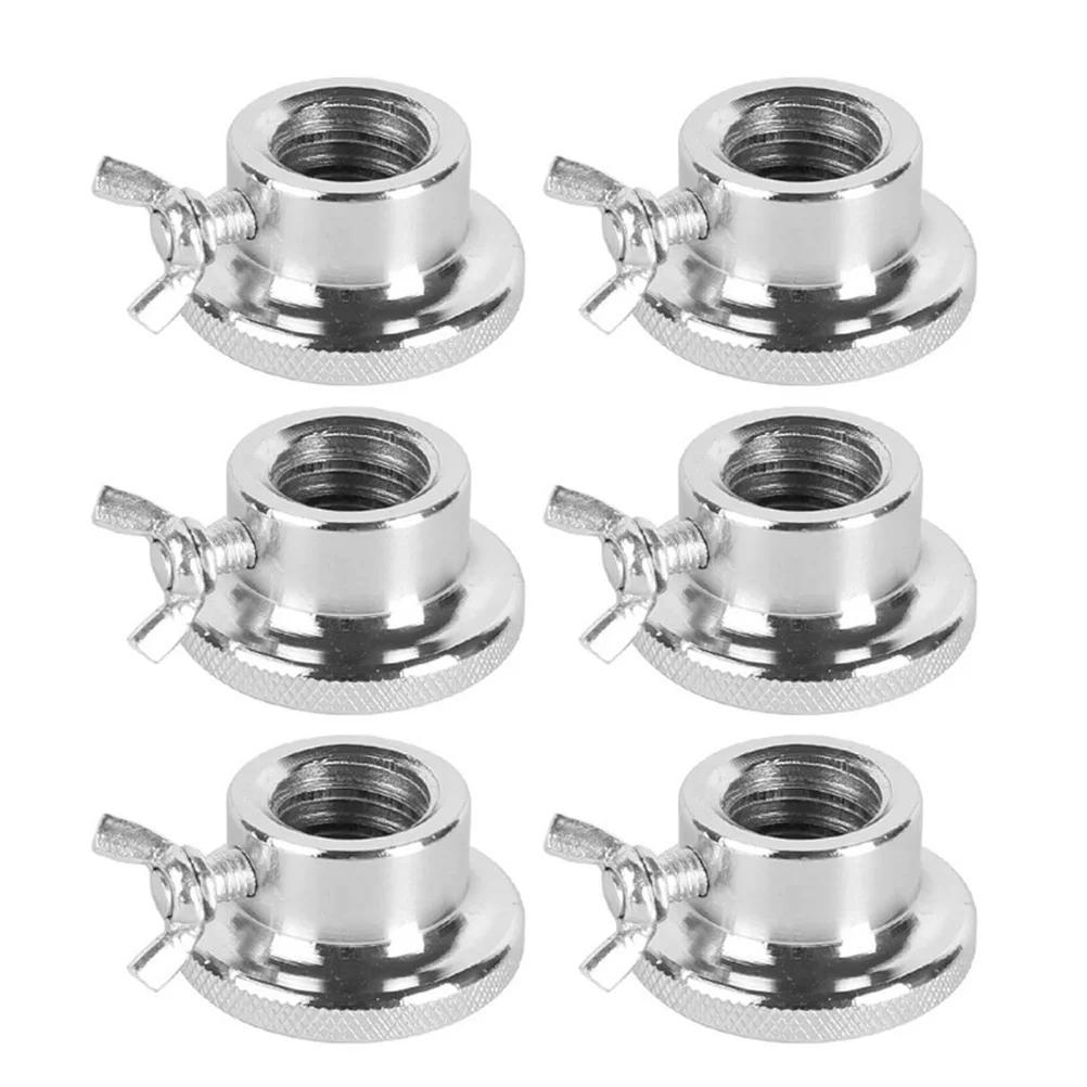 

6 Pcs Barbell Lock Buckle Locks Clips Clamps Collars Anti-slip Metal Nut Self-locking Dumbbells
