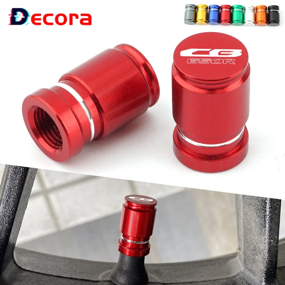 For Honda CB650R CBR650R CB CBR 650R 650 R Universal CNC Motorcycle Accessories Tire Valve Caps Airtight Tyre Stem Cover