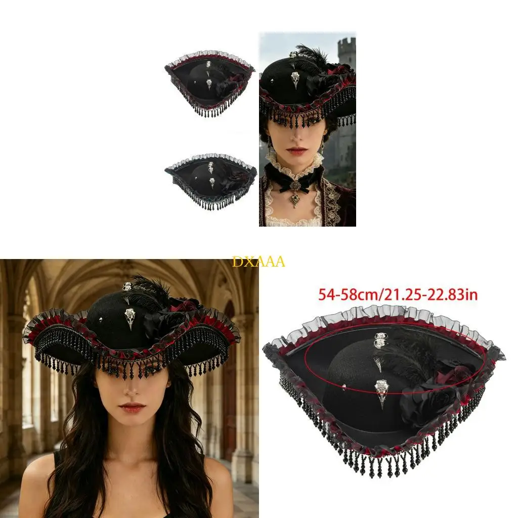 dxaa-cappello-da-pirata-halloween-cappello-arricciato-con-piume-ornate-e-dettagli-floreali-per-feste-a-tema