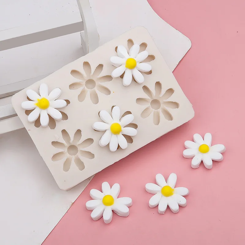 

DIY Small Daisy Five-petal Flower Sunflower Fondant Silicone Mold Cake Decoration Chocolate Mold Cake Decoration Accessories