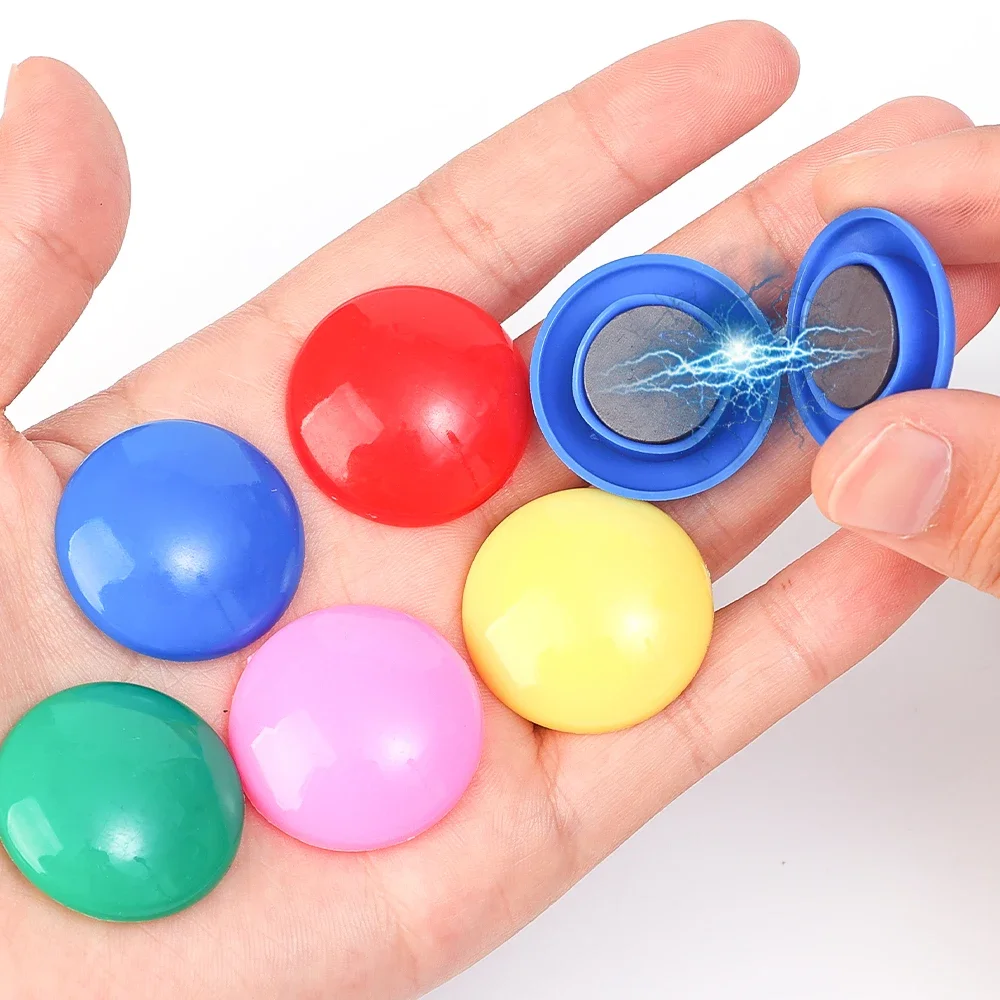 30mm Round Magnetic Pin Fixed Fridge Magnet Round Small Office Teaching White Blackboard Push Nail Fixed Buttons Stickers Chess