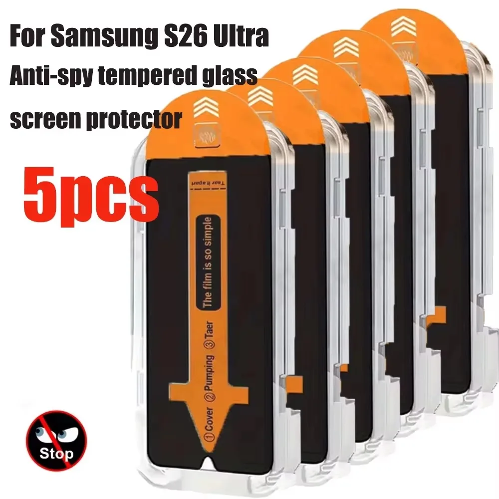 1-5PCS For Samsung A56 A16 A57 A37 A17 A55 A26 A07 Galaxy S26 S25 S24 Ultra S23 FE S22 Privacy Screen Protector Tempered Glass