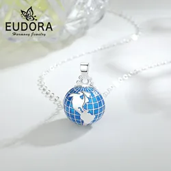 Eudora 20mm Harmony Ball Earth Pendant Pregnancy Bola Angel Caller Baby Wishing Chime Ball Necklace Women Jewelry Baby Mom Gift