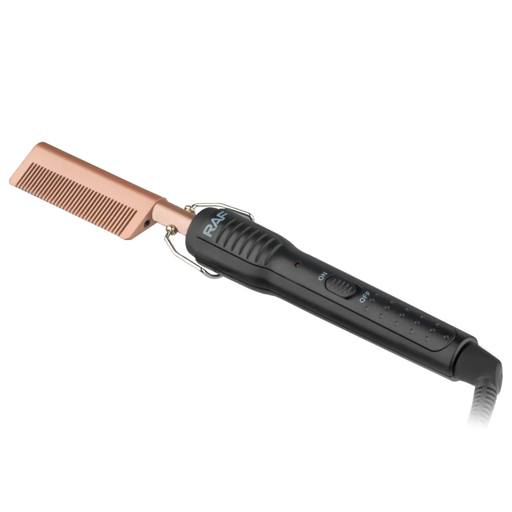 Straight Hair Comb Curling Iron Wet and Dry Copper Comb Multifunctional Curly Hair Straightening Comb Hair Styling Tool