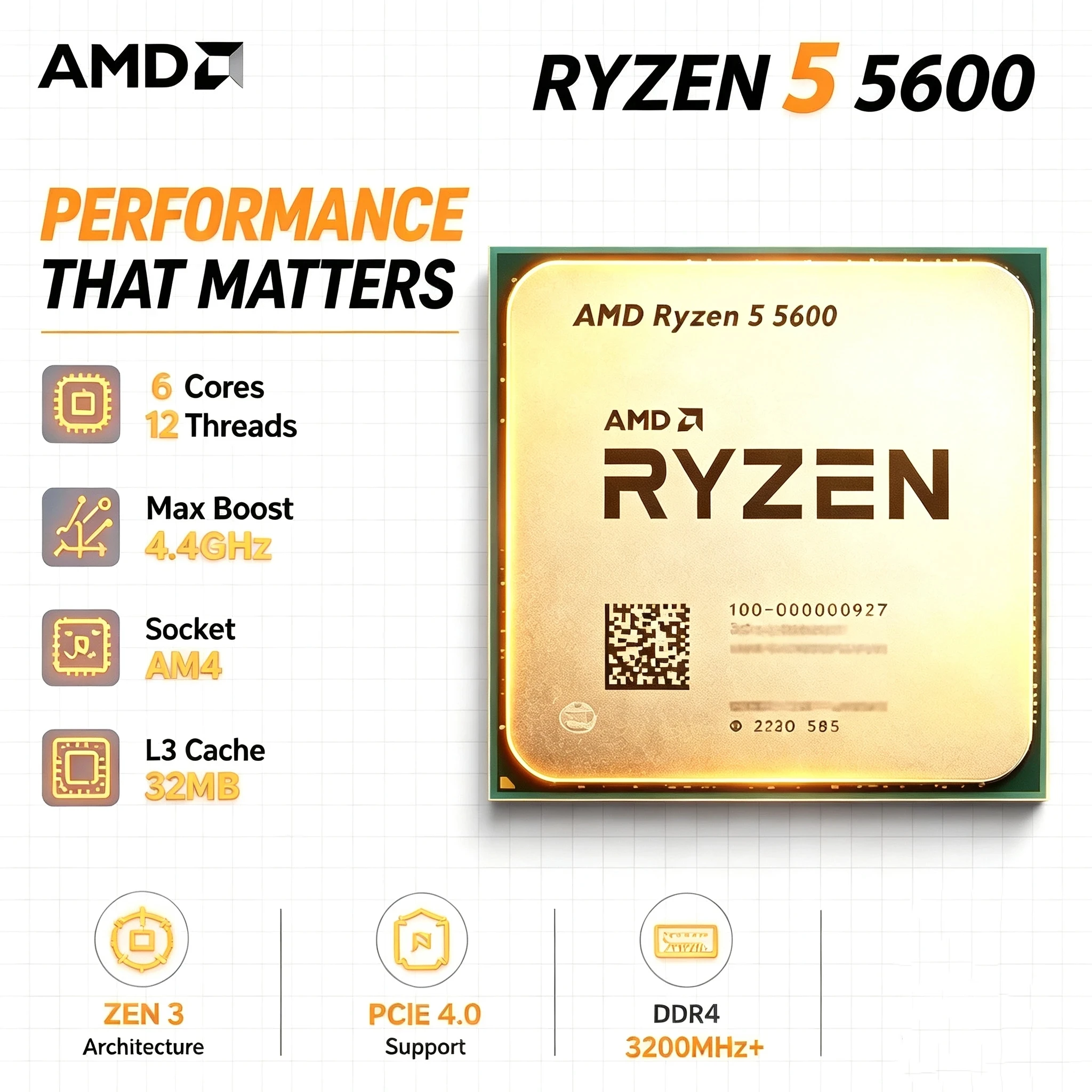 Esports Gaming Pcs - Процессор AMD Ryzen 5 5600 для