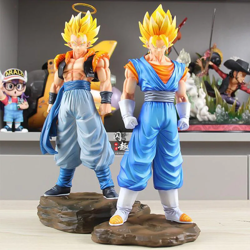 

Dragon Ball Z Gogeta Vegetto Figurine Anime DBZ Super Saiyan Action Figure Toys 30cm Collection Model Ornaments GK Statue Gift