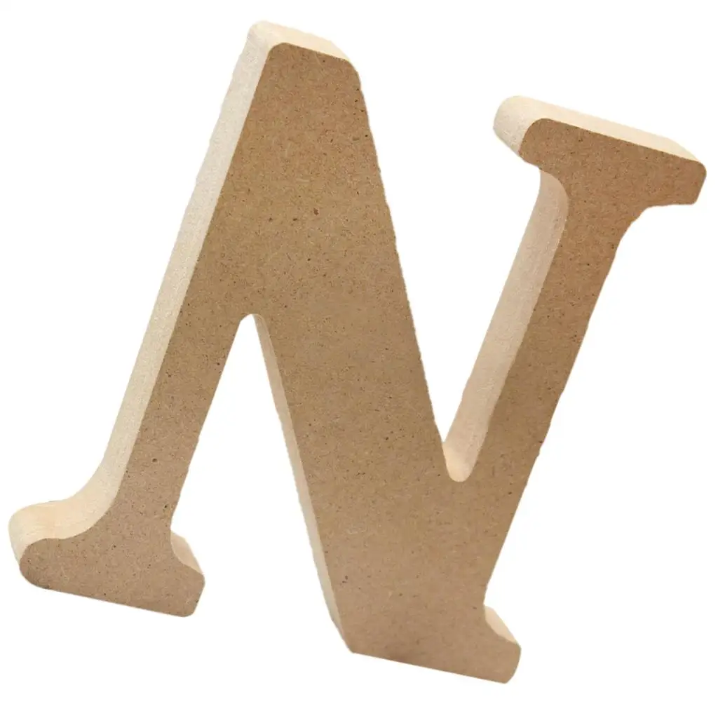 2-6pack Wooden Alphabet Craft Letter Plaque Wall Hanging Wedding Nursery Decor N