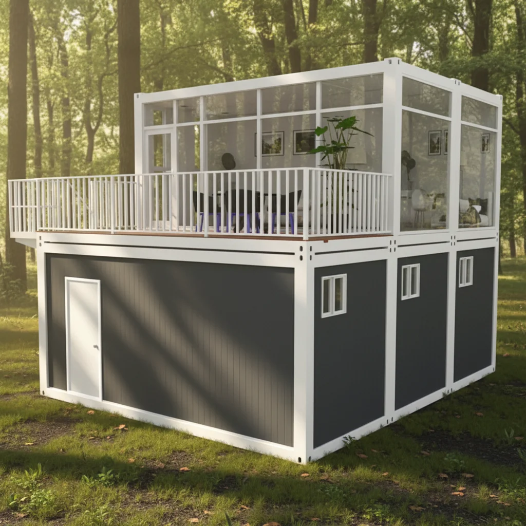 Factory Price Modern Detachable Container House for Office Hotel Living Room Use-Fully Assembled Modular Prefabricated House 1