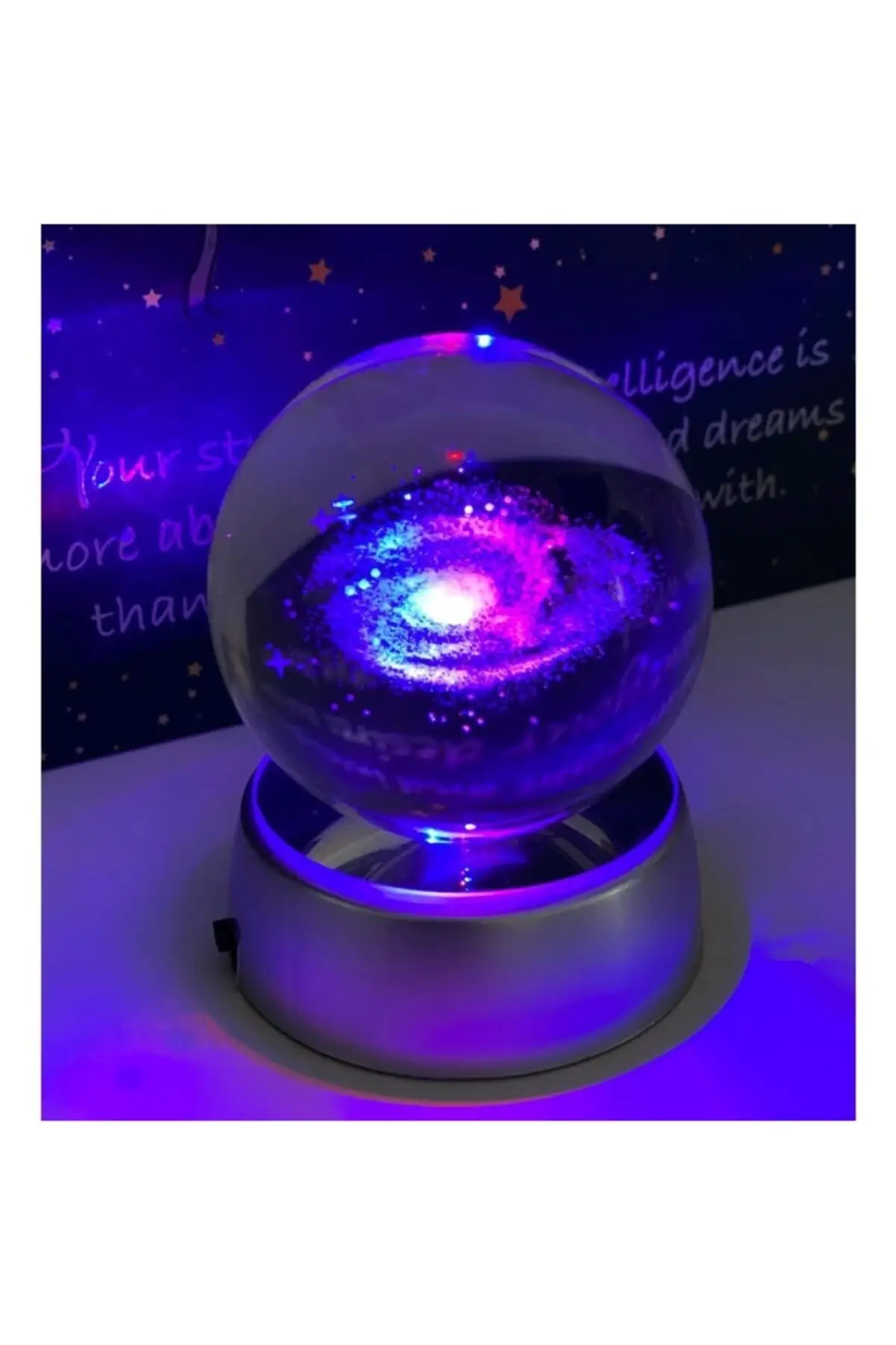 Milky Way Galaxy Illuminated Glass Globe Snow Globe Design Products Gift Home Office Decorative Products Crystal Balls