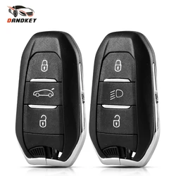 Dandkey For Peugeot 2008 3008 5008 For Citroen C4 C5 X7 C4L C6 C3-XR DS4 DS5 DS60 3 Buttons Car Remote Key Shell VA2/HU83 Case