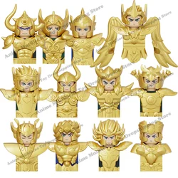 PG8299 PG8300 Saint Seiya Anime Bricks Dolls Aiolia Aiolos Mini Action Toy Figura Building Blocks Assemble Blocks Toys Gifts