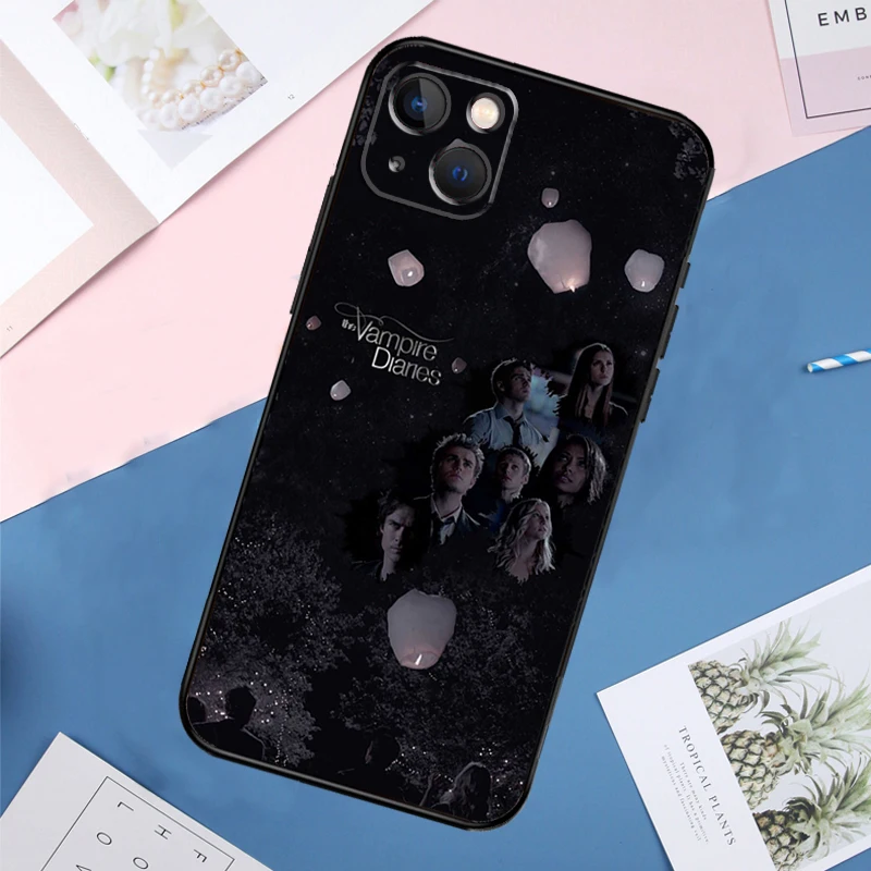 The Vampire Diaries Phone Case For iPhone 14 11 12 13 15 16 Pro Max Mini XS XR X Plus Soft Cover Capa