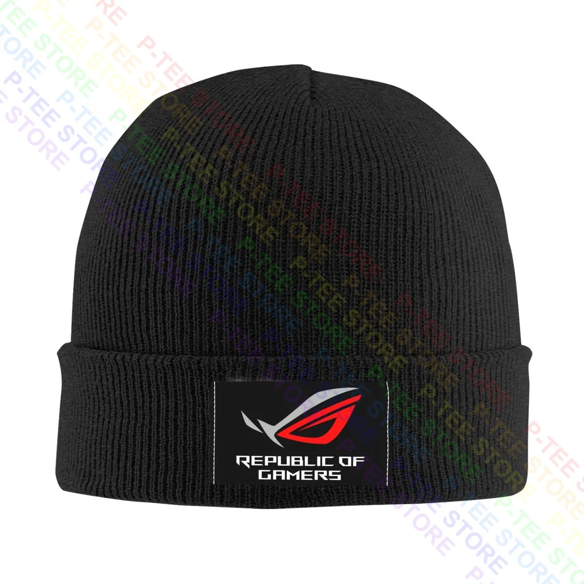 Asus Rog Republic Of Gamers The Choice Of Champions Knitted Beanie Hat Beanies Cap Style Hip Hop