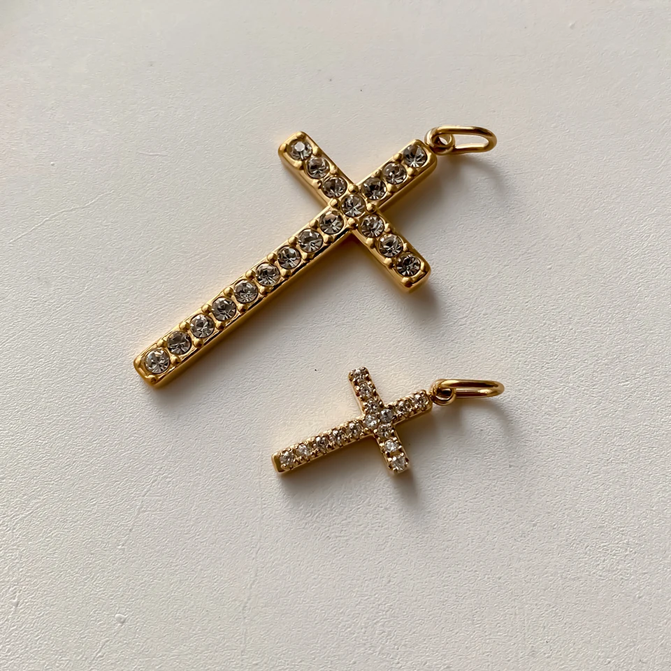 EMANCO Edelstahl Kreuzanhänger für Armband, Halskette, Schmuckzubehör, DIY Schmuckherstellung, 48 Stunden Versand – Detail 8