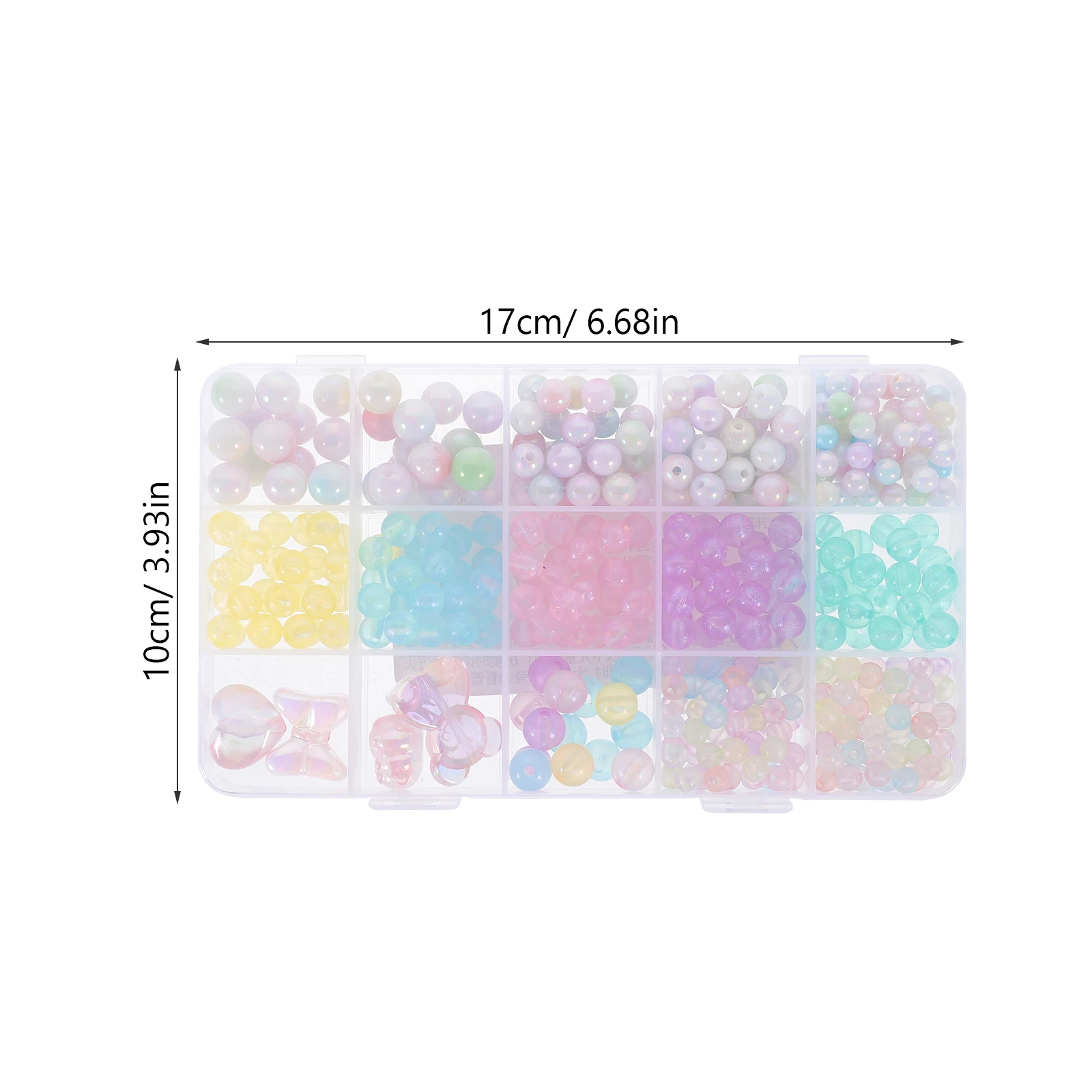 

Beaded Craft Set DIY Necklace Bracelet Making Materials Kids Jewelry Crafts Acrylic Spacer Beads Loose Supplies