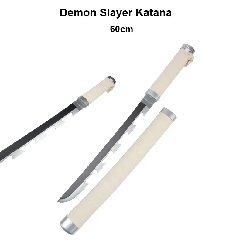 60 センチメートル/23.6 "アニメ刀デーモンスレイヤー嘴平伊之助キャラクターコスプレおもちゃ竹剣鬼滅の刃パーティーギフト
