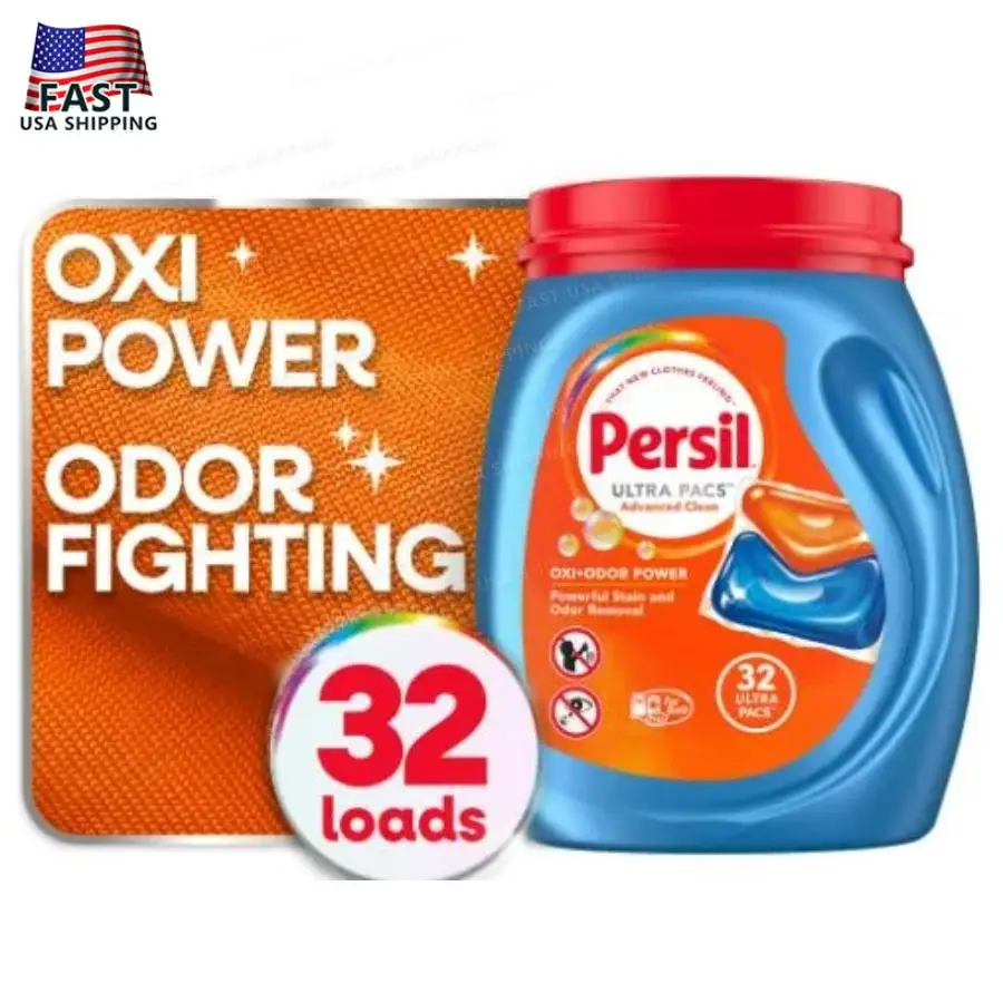 

Persil Advanced Clean Oxi+Odor Power Laundry Detergent Ultra Pacs Original 25,9 oz 32 Count