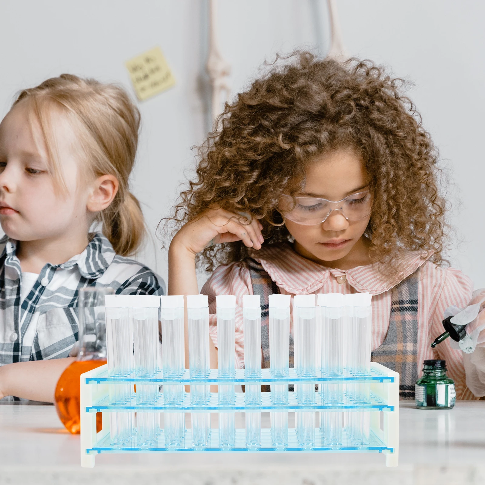 

Set Plastic Lids for Lab Storage ganizer Vial Test Storage ganizer Holder Tube Test Tube For Laboratory Display